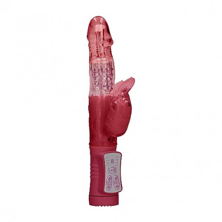 VIBRADOR RAMPANTE BEETLE CON ROTACIÓN - ROJO 